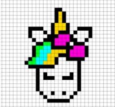 Pixel Art Licorne En 2020 Pixel Art Licorne Pixel Art Pixel Licorne