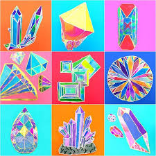 Jewel Crystal Art Project For Kids Elementary Art Projects School Art Projects 7th Grade Art