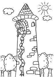 Kostenlose Malvorlage Marchen Rapunzel Zum Ausmalen Zum Ausmalen