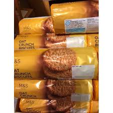 Hot Sale Uk Marks Spencer Oat Crunch Biscuits Cookies Halal Shopee Malaysia