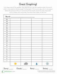 This Weather Chart For Kids Allows Your Child To Keep Track Of And Graph The Weather Each Day Using This Ea In 2020 Weather Chart Charts For Kids Weather Kindergarten