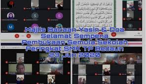 Persekitaran yang dibina mempunyai kesan alam sekitar langsung dan tidak langsung. Bacaan Surah Yassin Dan Doa Selamat Sempena Pembukaan Semula Sekolah Di Wilayah Persekutuan Labuan Jpwpl Sana Sini Berita Rasmi Jabatan Pendidikan Wp Labuan