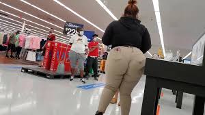 Bbw Walmart employee big booty wedgie see thru - watch on VoyeurHit.com.  The world of free voyeur video, spy video and hidden cameras