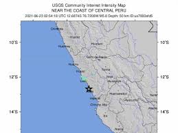 Lun, 26 / jul / 2021 3:53 am Alarma En Peru Por Un Fuerte Terremoto