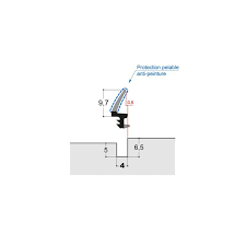 Joint A Levre H 9 7 Mm Avec Protection Pelable Rainure 4 Mm