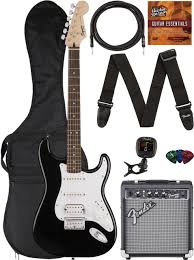 Fashion, home & garden, electronics, motors, collectibles & arts Fender Squier Stratocaster Pack Black W Frontman 10g Amp