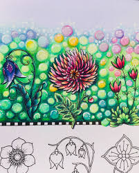 My second coloring from johanna basford's world of flowers. World Of Flowers Johanna Basford 30daysofflowers Colored By Gundiwr Basford Coloring Book Coloring Books Johanna Basford Coloring