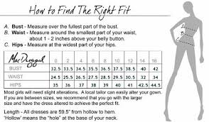 *note lead times for dresses will vary. Mac Duggal Couture Size Chart