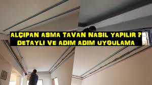 Son zamanlarda, led arka aydınlatma, modern halojen ve neon lambalara kıyasla çok sayıda avantajı olan bir niş içinde gizlenmiş bir led şeridi ile donatılmış en basit asma tavan, iç mekanlara uyumlu bir ek olacak. Asma Tavan Nasil Yapilir Adim Adim Her Detayini Dakika Dakika Izleyebilirsiniz Alcipan Asma Tavan Youtube