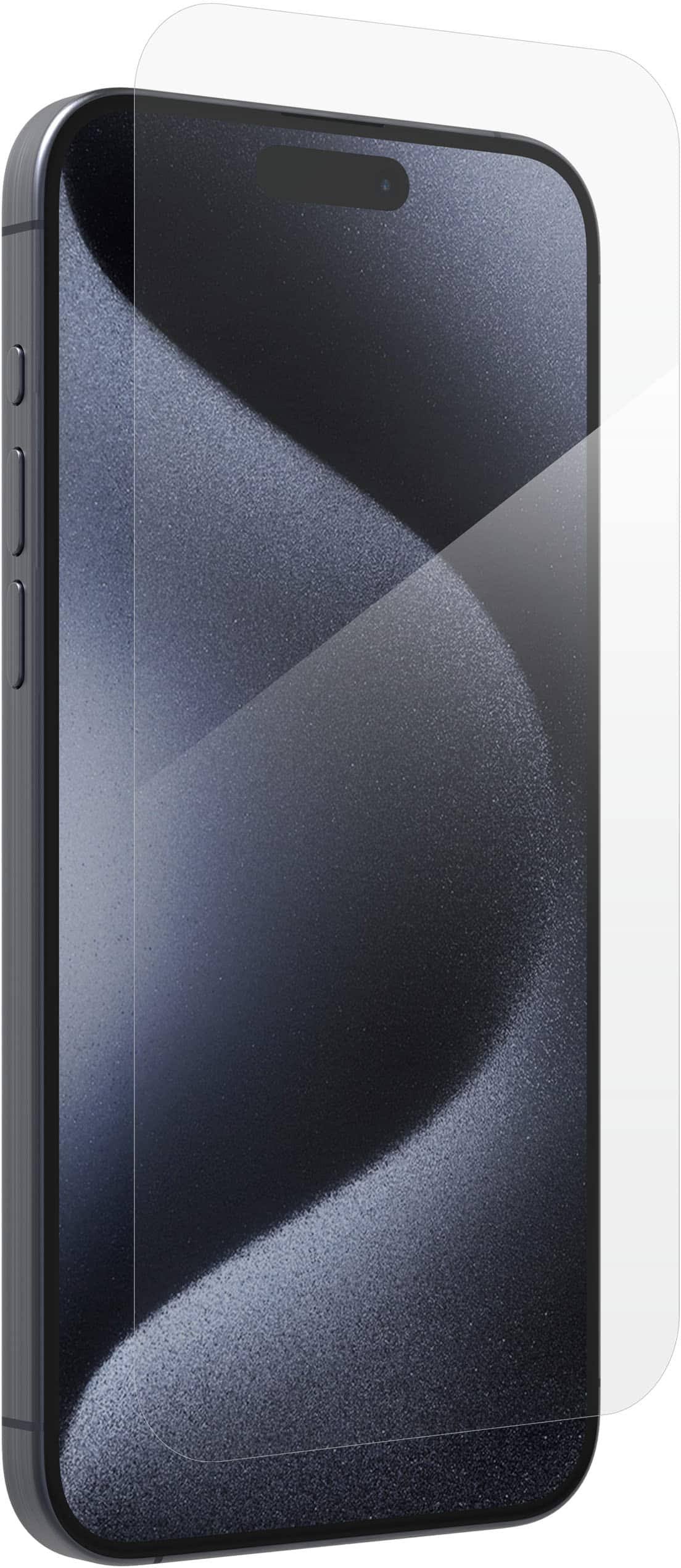 ZAGG Glass+ Defense Screen Protector for Apple iPhone 15 Pro Max