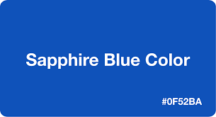 Sapphire is every color of corundum except for red, which is ruby. Sapphire Blue Color Hex Code 0f52ba