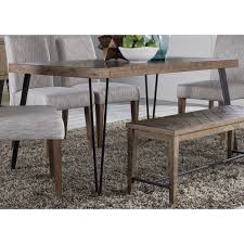 The wood was a great idea,. Liberty Furniture Horizons Contemporary Rectangular Leg Dining Table With Angled Metal Tube Legs Royal Furniture Dining Tables