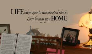 Alle zustandsdefinitionen aufrufen ： material: Life Takes You Unexpected Places Love Brings You Home Wall Saying Quote Vinyl Sticker Decal 6x24 Black Buy Online In Gibraltar At Gibraltar Desertcart Com Productid 1456828