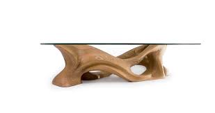 It is fusion of function and design. Organic Design Coffee Table Crux Amorph Furniture Ash Rectangular Beige