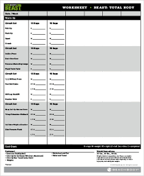 You might think so based on the ad and fabian's over the top optimism, but he is for real. Body Beast Workout Sheets