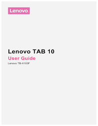 Access to lenovo products and service, all in one place. Lenovo Tab 10 Instructions Manualzz