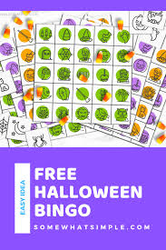 Different Bingo Games To Play Free Halloween Bingo Game Printables Somewhat Simple In 2020 Bingo Ripped Halloween