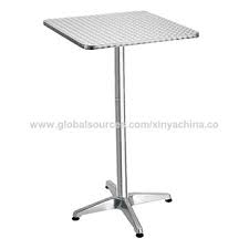 What are the dimensions of an outdoor bar table? China Aluminum And Stainless Steel Square Table For Patio Bar On Global Sources Bar Table Garden Table Stainless Steel Table