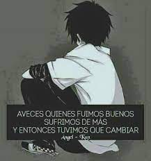 ¡un héroe es alguien que supera cada obstáculo que la vida pone en su camino! Frases Sad De Anime Facebook