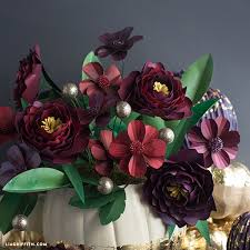 You can also watch my video below. Video Tutorial Fall Paper Flowers Lia Griffith