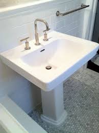 Toto Promenade Pedestal Sink With The Kohler Purist Faucet Pedestal Sink Diy Bathroom Remodel Sink
