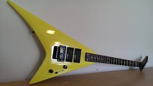 Kramer Vanguard S 440s Electric Guitar Neon Yellow Look