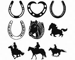 Horseshoe Svg Bundle Horseshoe Svg Horse Svg Horse Etsy In 2020 Horse Silhouette Horse Etsy Clip Art