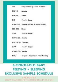 the best 6 month old baby schedule and its printable