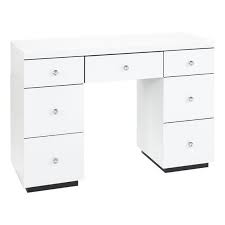 Wren Living Shard Diamond White Dressing Table White Dressing Tables White Glass Wren Kitchen