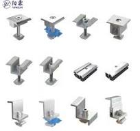 30mm 35mm Aluminum Solar Panel PV Clip U Shape MID End Clamp for Solar  Mounting System