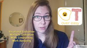 Work Rehabilitation (Part 2)- Vocational Evals, Worksite Evals, Work  Conditioning, Work Hardening