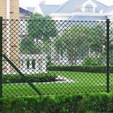 Galvanized chain link fence systems are available in a wide variety of wire sizes, meshes and heights. Chain Link Fence With Posts Galvanised Steel 2 7 X49 2 Green Walmart Com Maschendrahtzaun Drahtzaun Maschendraht