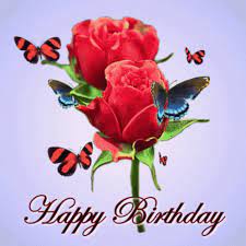 Rose beautiful happy birthday flowers gif. Happy Birthday Red Rose Gif Happybirthday Redrose 3dbutterflies Discover Share Gifs Birthday Wishes Gif Happy Birthday Greetings Friends Birthday Gif