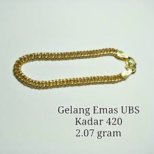 Perbedaan antara emas asli dan emas palsu bisa dilihat dari fisiknya. Gelang Tangan Emas Ubs Kadar 420 Shopee Indonesia