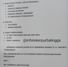 Maybe you would like to learn more about one of these? Lowongan Kerja Pt Indokores Sahabat Purbalingga Info Loker Purbalingga