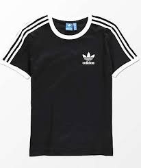 Black And White Adidas T Shirt Women S Adidas 3 Stripe Black T Shirt Black Tshirt T Shirts For Women T Shirt