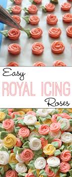 Easy Swirl Roses Icing Recipe Frosting Recipes Cookie Decorating