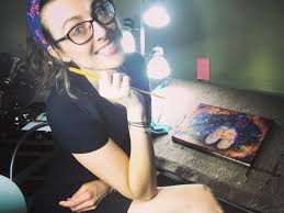 Dirty Girl" Pin Up Oil portrait painting by artist Sandy Clifton Progress  Time Lapse Denver Artist