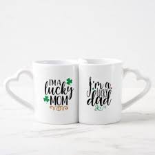 Lucky Parents Shamrock St Patricks Day Coffee Mug Set St Patricks Day Gifts Irish Ireland Green Fun Party Diy Custom Holida St Patricks Day Mugs Mugs Set
