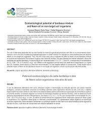Sou jornalista e amante da marcenaria, siga minhas redes e saiba mais sobre meu trabalho. Pdf Ecotoxicological Potential Of Bordeaux Mixture And Neem Oil On Non Target Soil Organisms
