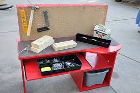 Boy S Tool Bench Homemade Christmas Gifts Tool Bench Kids Tool Bench Upcycle Desk