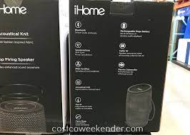 Maybe you would like to learn more about one of these? Ihome Acoustical Knit Bluetooth Speaker Ibt77 Costco Weekender