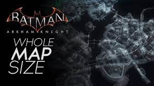 Side by side comparison of arkham knight's map and arkham city's map. Batman Arkham Knight Open World Map Size Full Map Showcase Gotham City Youtube