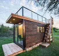 Prefab Hiking House, 20ft Container Home, Portable Mini Home with Deck,  Outdoor Living Space for Couples, Suitable for Camping and Hiking 221" D x  ...