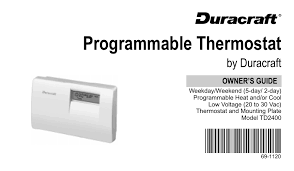 Honeywell 6000 series (th6110d/ th6220d/ th6320u) replace battery flashes. 69 1120 Programmable Thermostat By Duracraft Manualzz