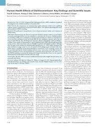 Pdf Human Health Effects Of Dichloromethane Key Findings And Scientific Issues
