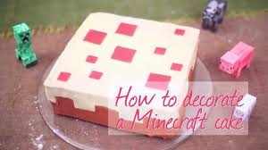 That was why i used a chocolate cake. How To Decorate A Minecraft Cake Youtube