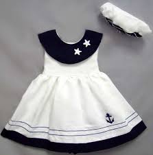 Baby Sailor Girl Nautical Navy Dress Set Sizes S M Or L Girls Sailor Dress Kids Dress Baby Girl Sailor Dress