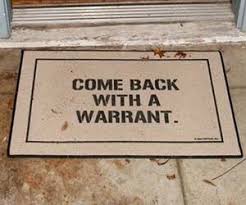 Come Back With A Warrant Doormat Door Mat Funny Doormats Comebacks