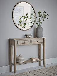 Camille Console Table Limewashed Entryway Console Table Console Table Decorating Hallway Table Decor